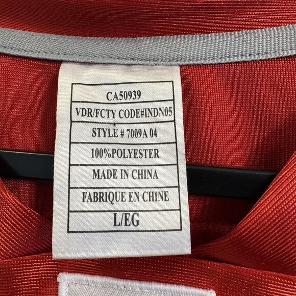 Budweiser Football Jersey 8th Man 08 Red White Stitched Large NFL - Picture 6 of 9